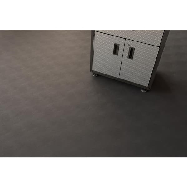 Levant 5 ft. W x 10 ft. L Slate Grey Vinyl Universal Flooring