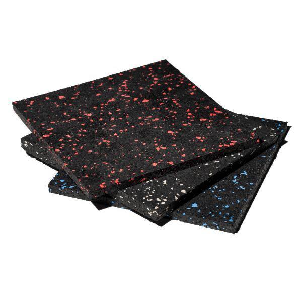 Eco-Lock isometric Black 24 in. x 24 in. x 0.25 in. Rubber Gym/Weight Room Flooring Tiles (34 sq. ft.) (8-Pack)