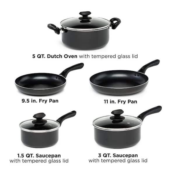 Artistry 8-Piece Aluminum Nonstick Cookware Set in Slate