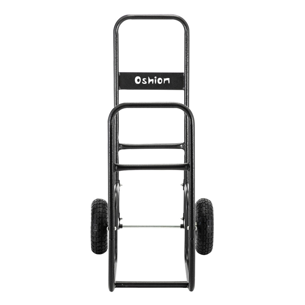 UBesGoo Firewood Log Cart & Carriers & Holders Wood Rack Dolly Fireplace Wood Mover, Black