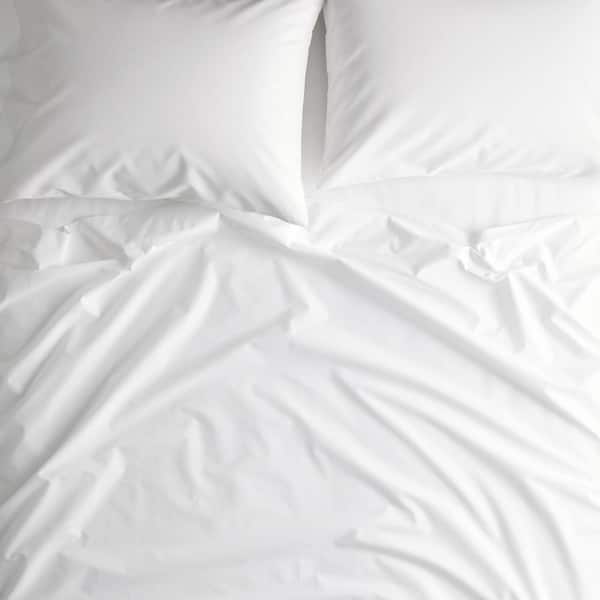 Company Essentials White Organic Cotton Percale King Pillowcases (Set of 2)