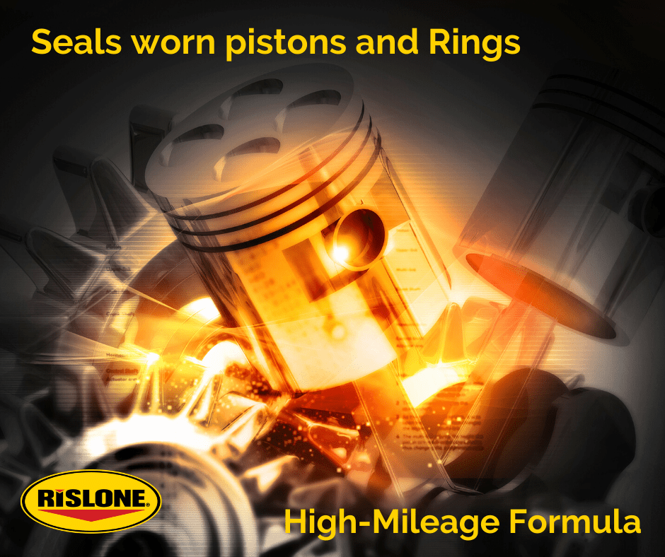 Rislone High Mileage Ring Seal Smoke Repair Additive, 16 oz