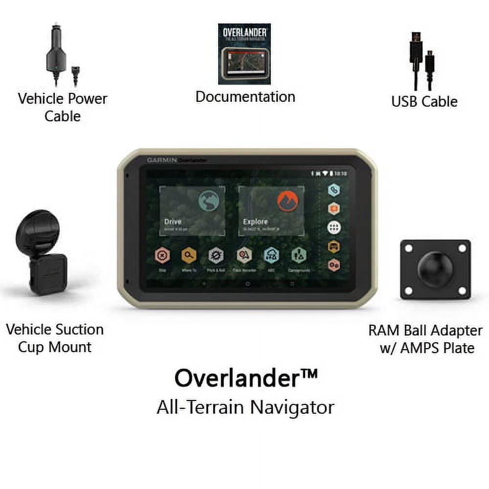 Garmin Overlander 7 Inch Touch Screen GPS Navigator (010-02195-00)