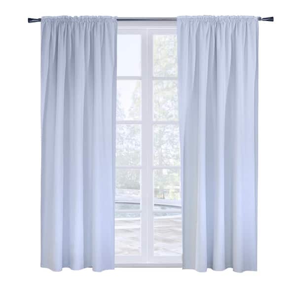 Ultimate Liner White Total 101 in. L x 45 in. W Blackout Multi Header Curtain Panel Liner