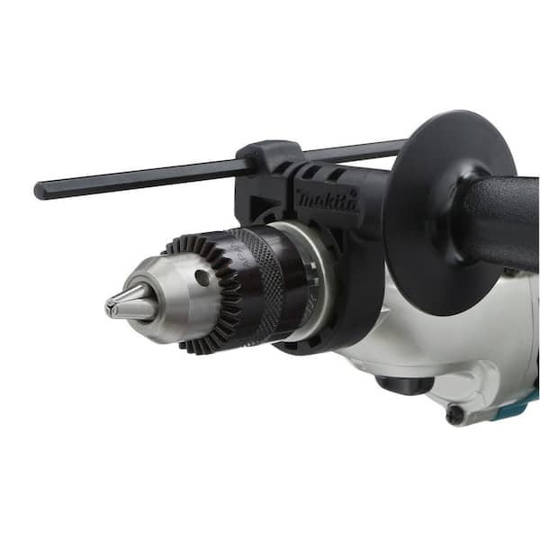 6.6 Amp 1/2 in. Corded Variable Speed Hammer Drill with Torque Limiter Side Handle Depth Gauge Chuck Key Hard Case