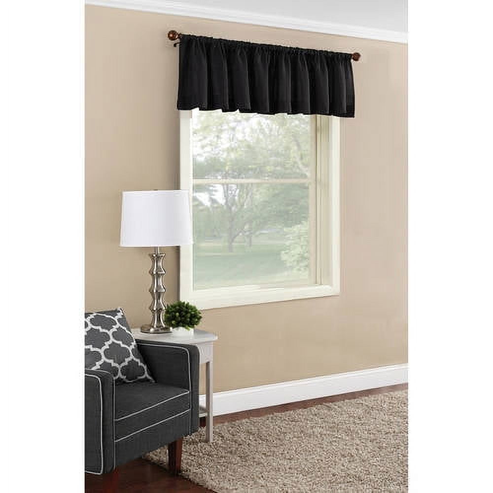 Mainstays Textured Solid Curtain Single Panel, 56