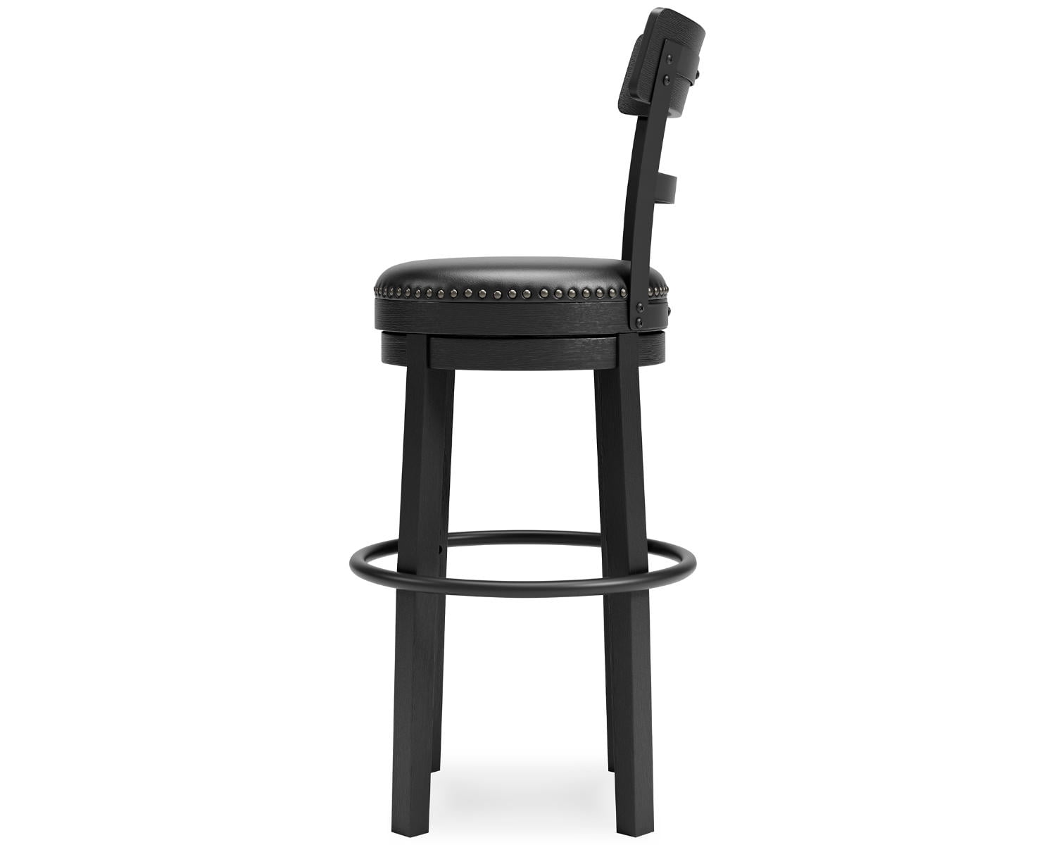 Signature Design by Ashley Casual Valebeck Bar Height Bar Stool Black
