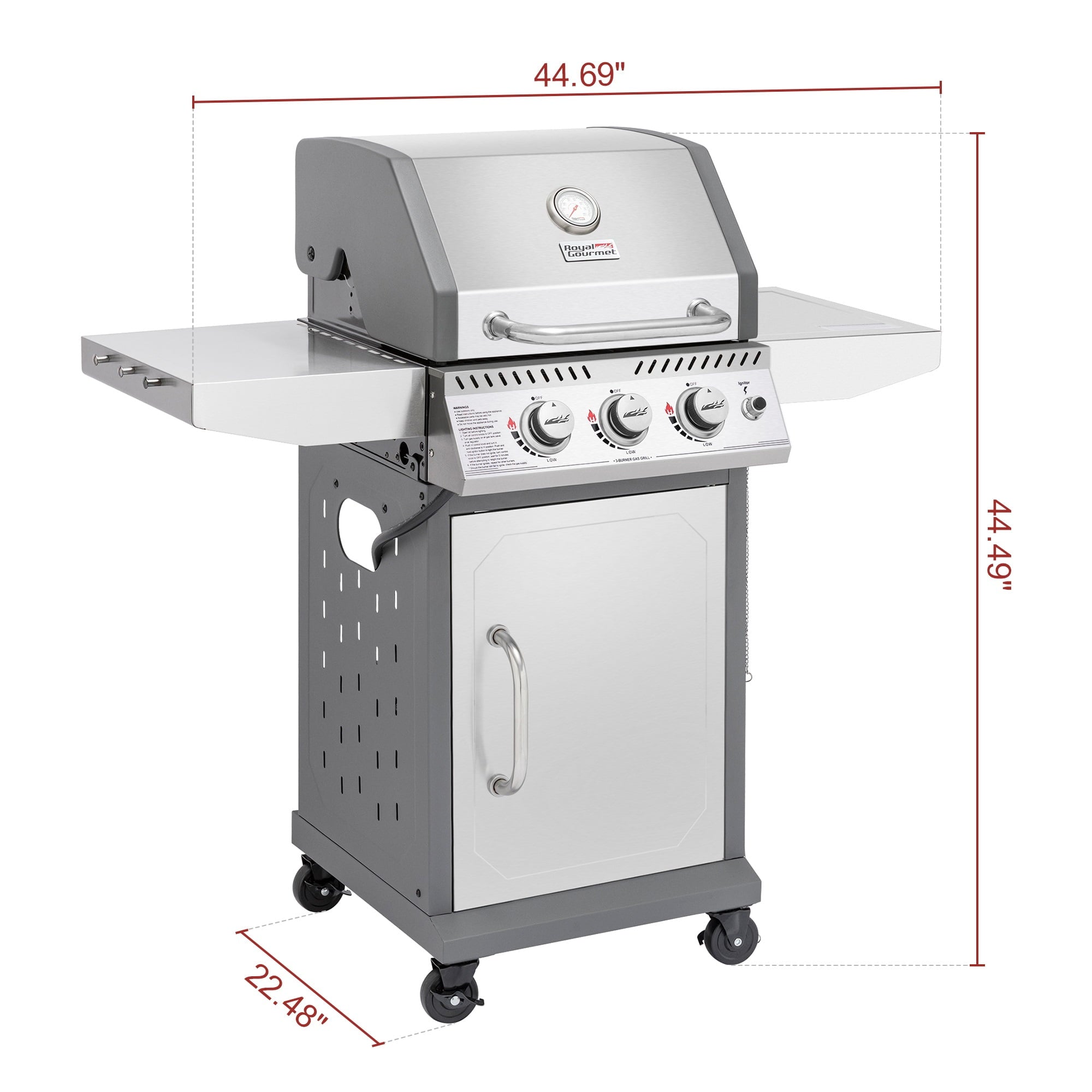 Royal Gourmet GG3001S 3-Burner Propane Gas Grill