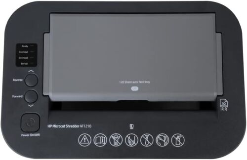 AF1210 Microcut Shredder, 120 Sheet Auto Feed - 10 Sheet Manual Feed