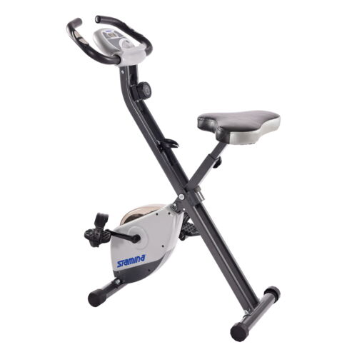 Stamina Cardio Exercise Bike with Heart Rate Sensors and Extra Wide Padded Seat