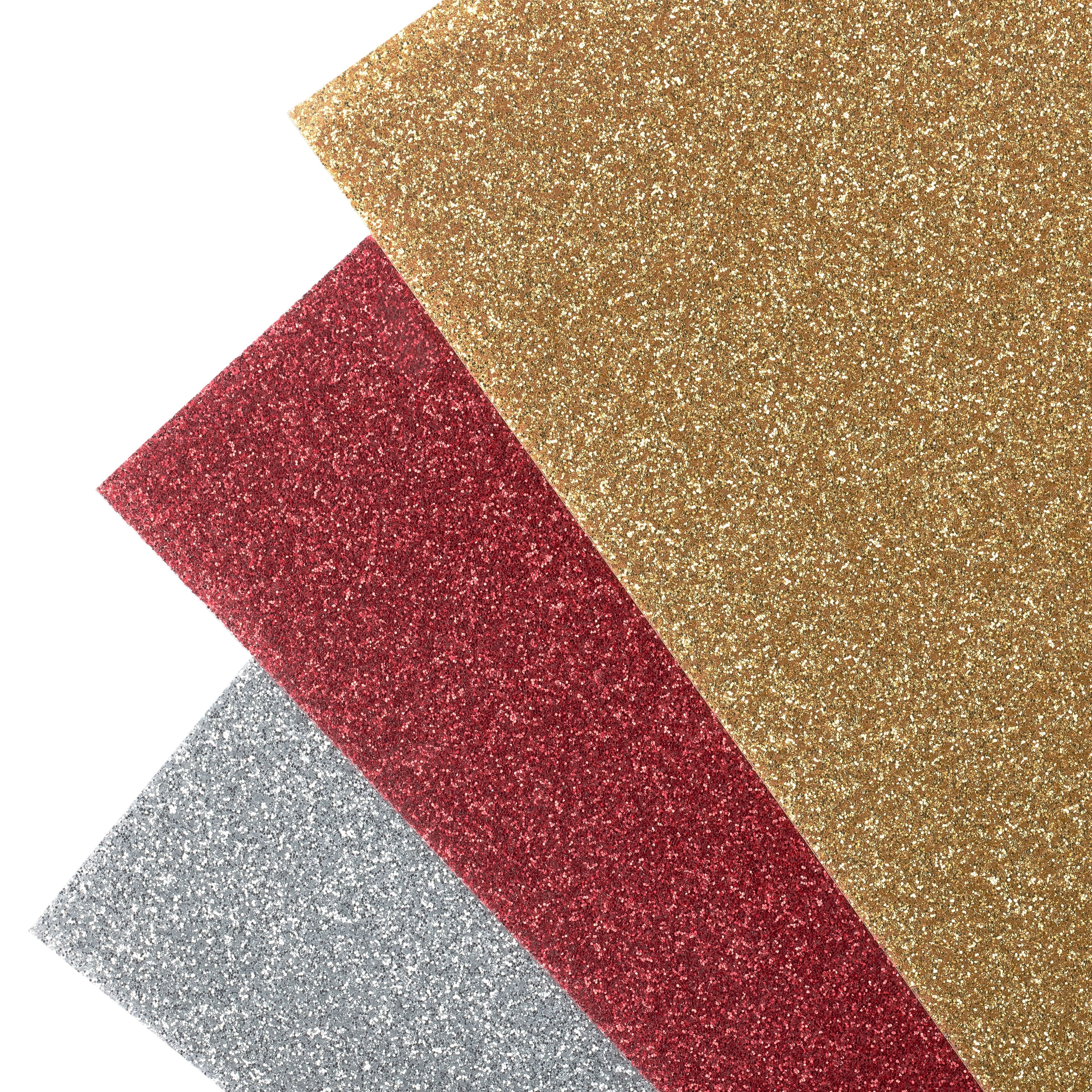 6 Packs: 3 ct. (18 total) Cricut® Glitter Iron On™ Sangria Sampler