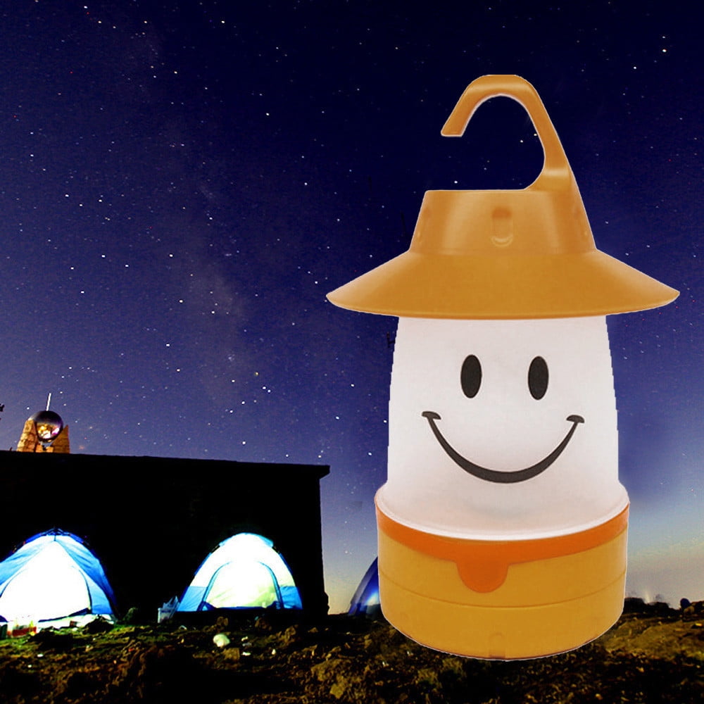 Smile LED Lantern Cute Camping Glamping Multi Use For Kids And Adults Fun Light