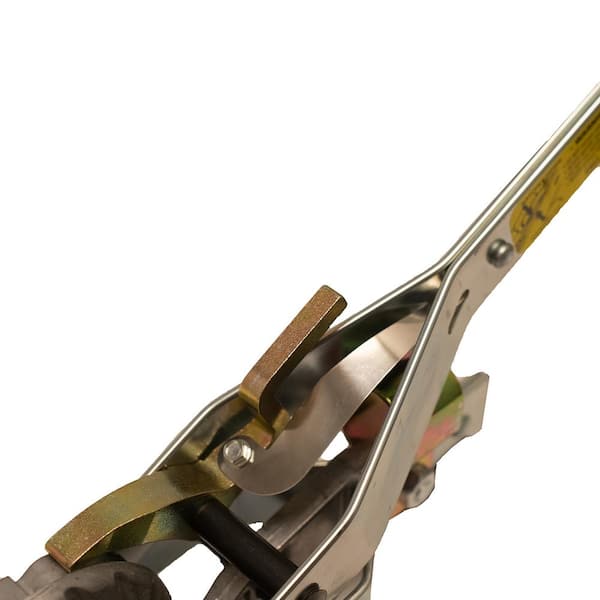 1,500 lb. 3/4 Ton Capacity 10:1 Leverage Rope Puller Come Along Tool with 100 ft. of Highway Approved Rope