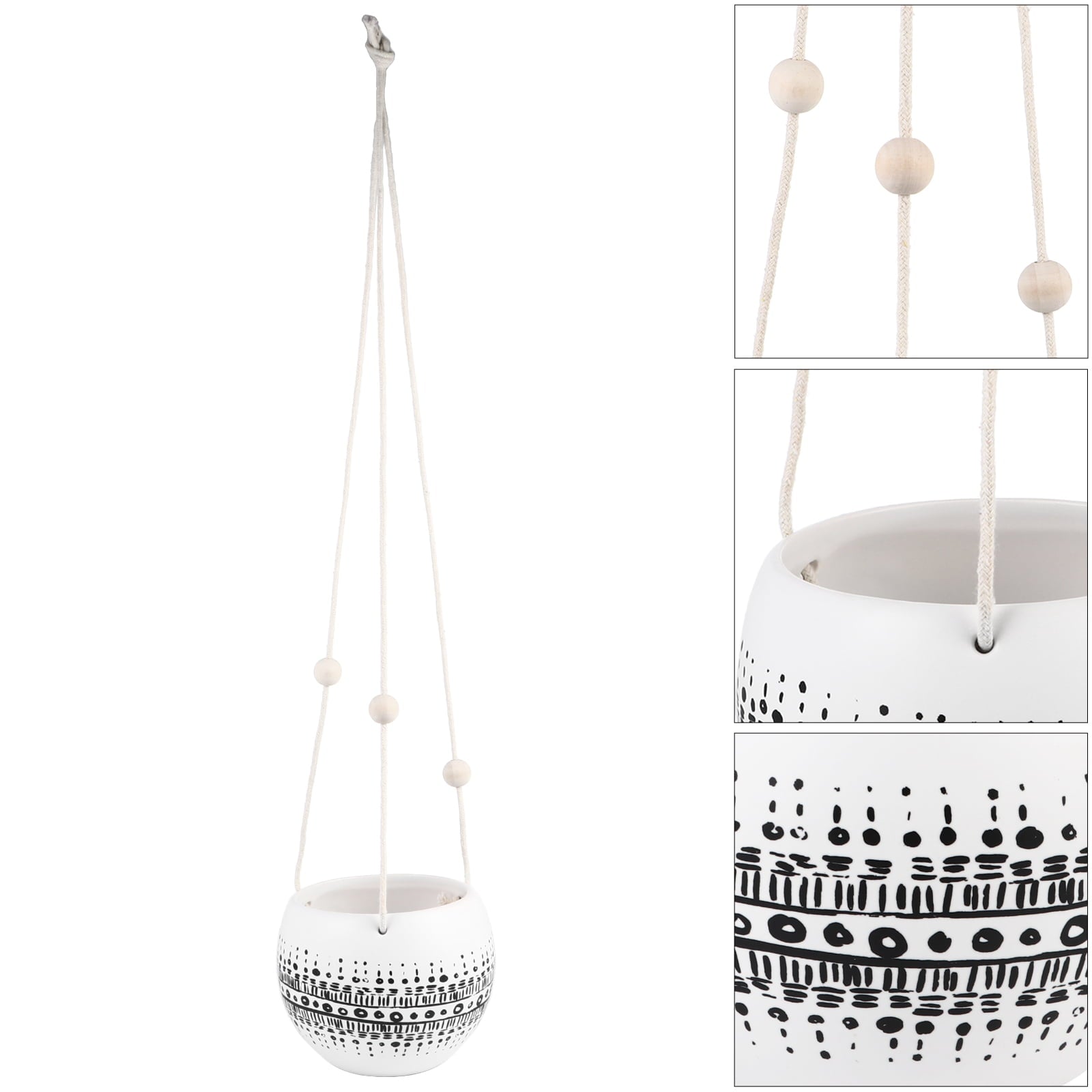 HOMEMAXS Hanging Plant Pot Ceramic Succulent Planter Wall Hanging Planting Flowerpot