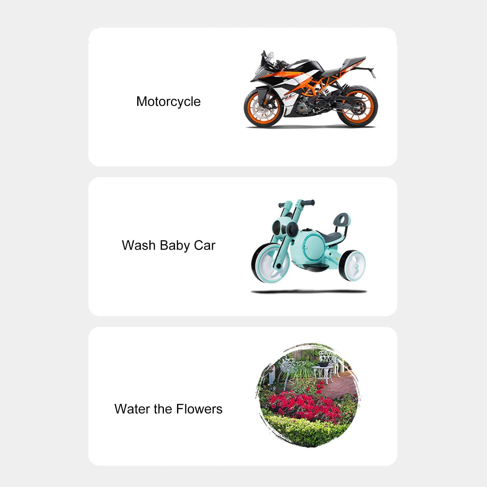 Eccomum Car Wash Brush, Car Cleaning Kit, 360° Spin Car Wash Mop, High-pressure Foam Car Cleaning Brush, Detachable & Extendable Scrub Brush, For Car Home Cleaning & Garden Use