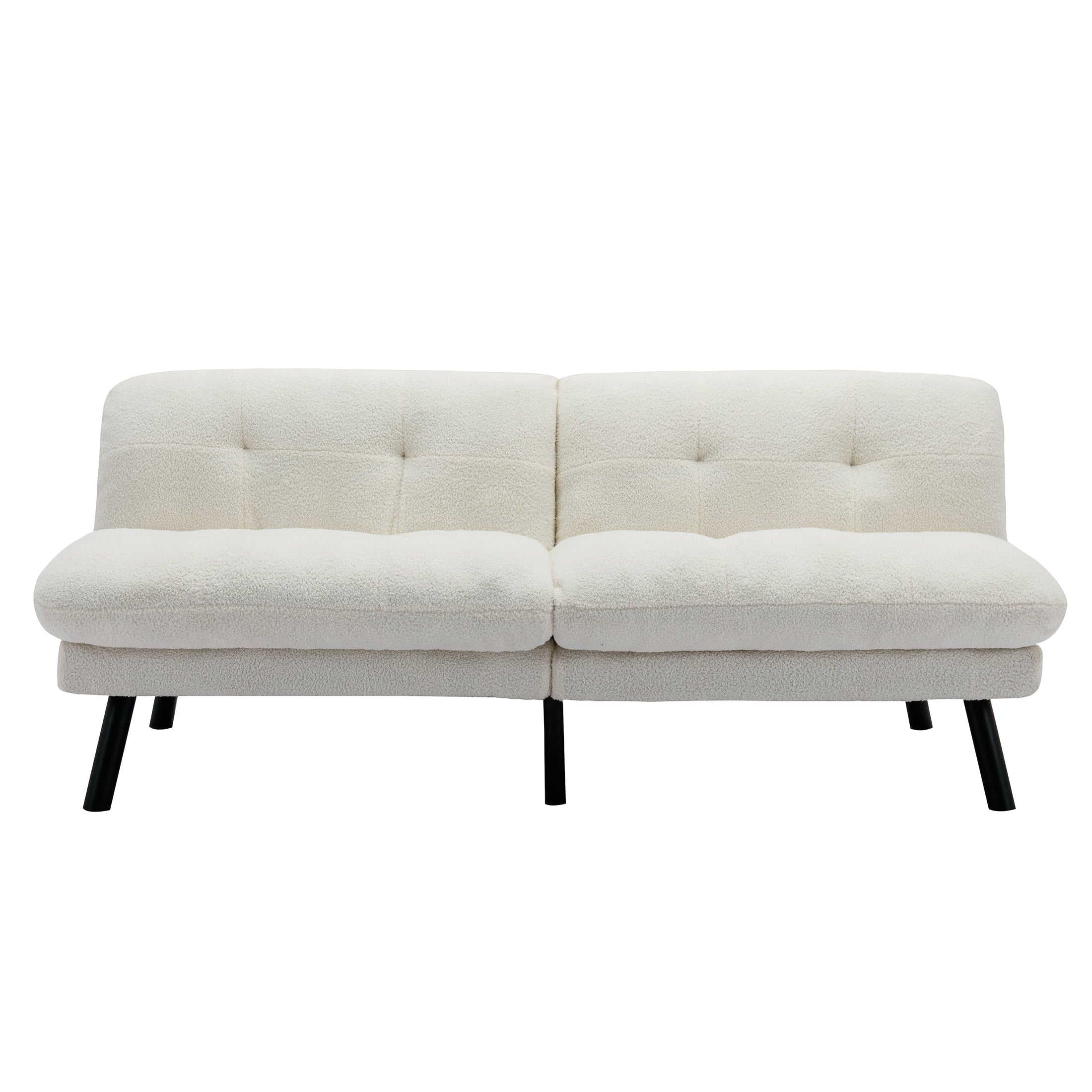 Mainstays Camden Cozy Futon, Cream Boucle Fabric