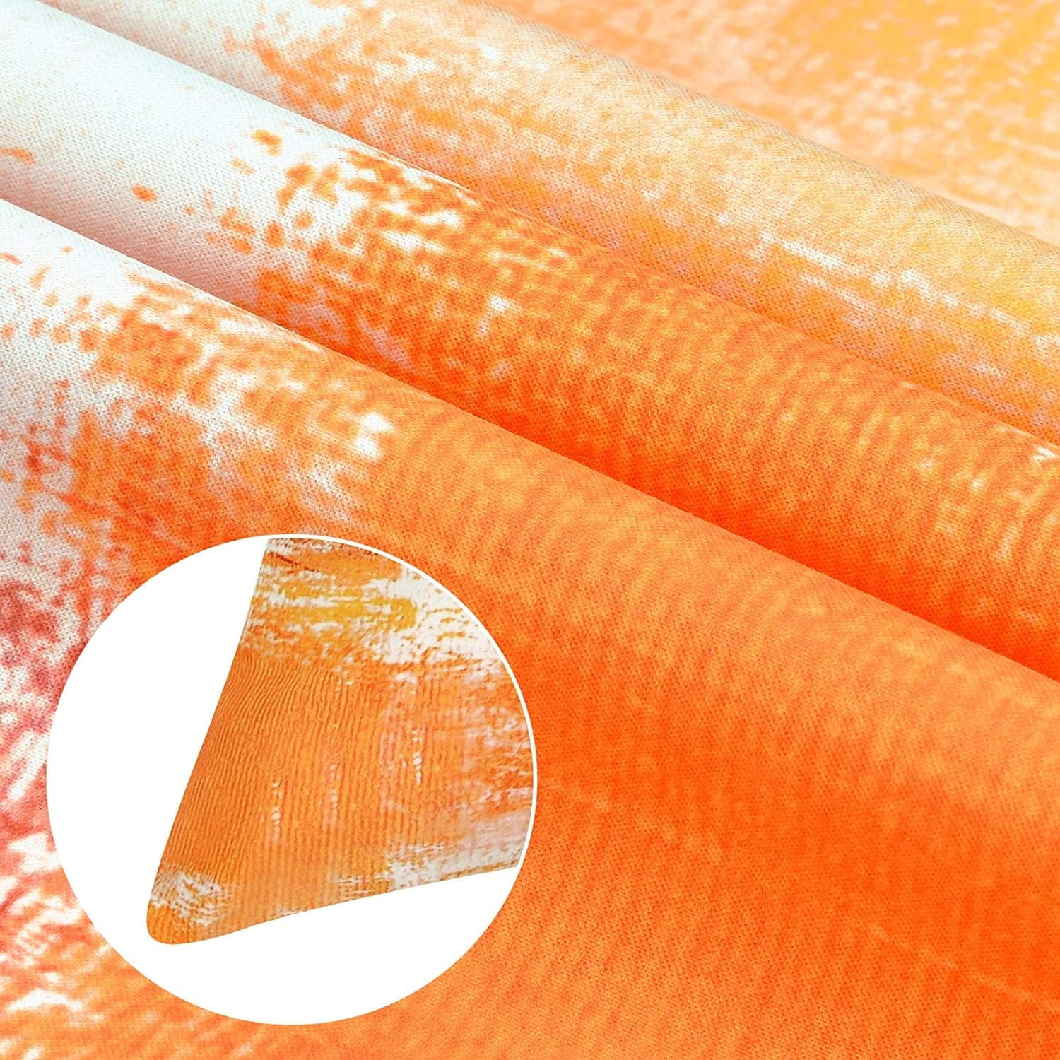 BLEUM CADE 4 Pack Burnt Orange Throw Pillow Covers，Outdoor  Cushion Covers，Orange and Grey Decorative Pillow Covers for Couch，18