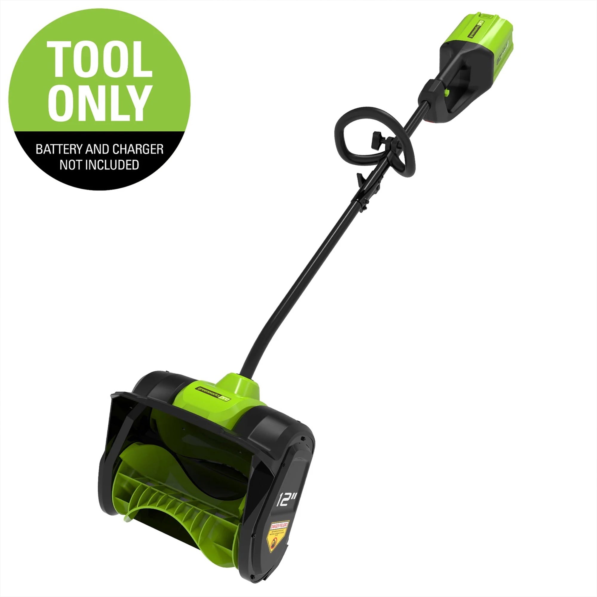 Greenworks PRO 12 in. 80V Cordless Snow Shovel, Battery Not Included, 2601202