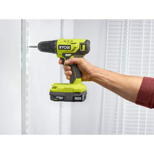ONE+ 18V Cordless 3/8 in. Drill/Driver Kit with 1.5 Ah Battery, Charger, and Drill and Drive Kit (95-Piece)