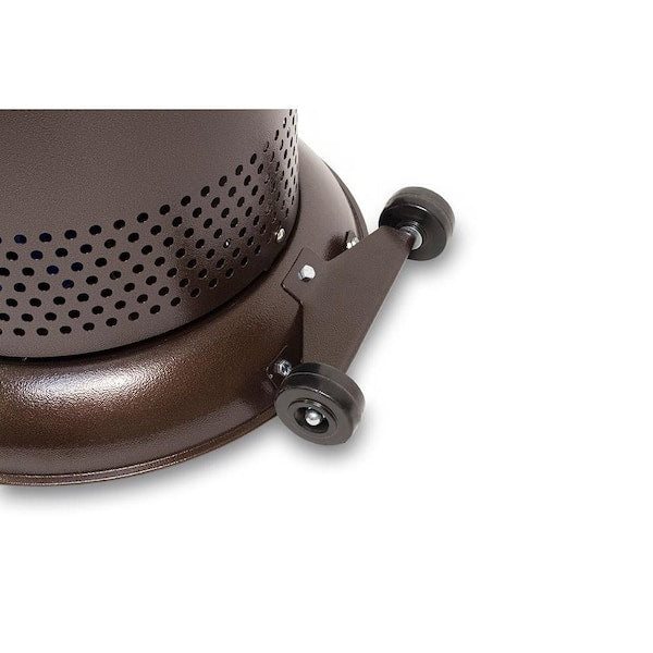 38200 BTU Bronze Heat-Focusing Propane Gas Standing Patio Heater