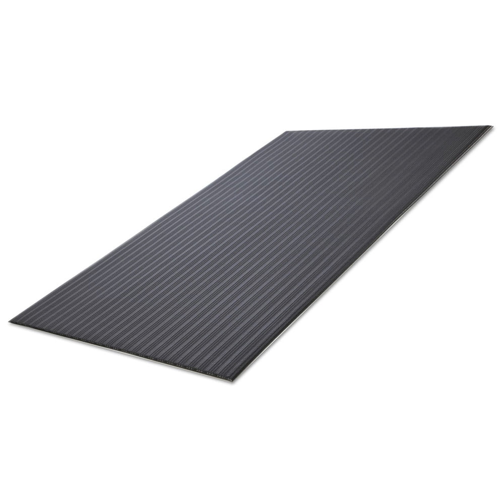 Crown Ribbed Vinyl Anti-Fatigue Mat, 24 x 36, Black -CWNFL2436BK