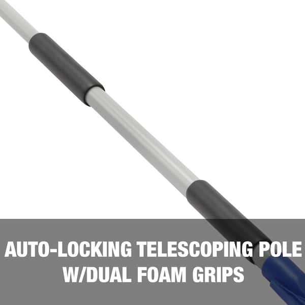 18 in. 4-in-1 Telescoping Snow Broom and Ice Scraper with Headlights