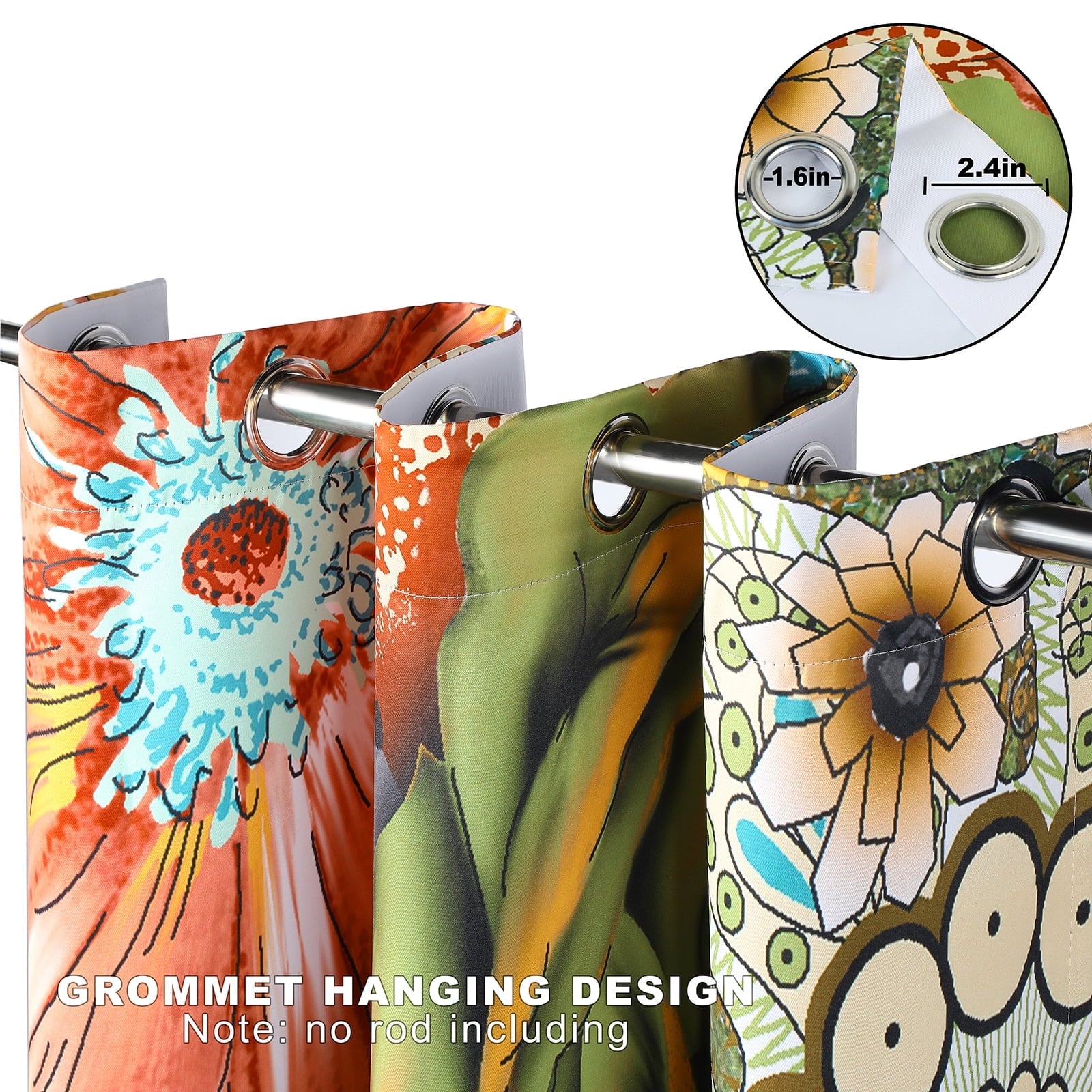 2pcs Chinese Style Beautiful Lotus Shade Curtains 2023 New Custom Bedroom Living Room Floating Window Curtain Grommet Top onsale