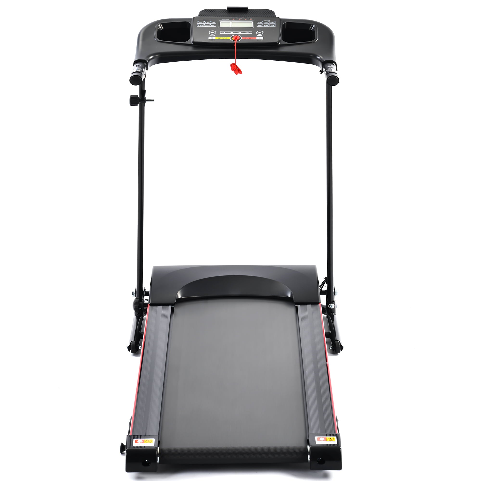 QILLIINN Electric Treadmill 2.5 HP Home Folding Treadmill with LCD Display, 12 Preset Programs Treadmill - 220 lbs.
