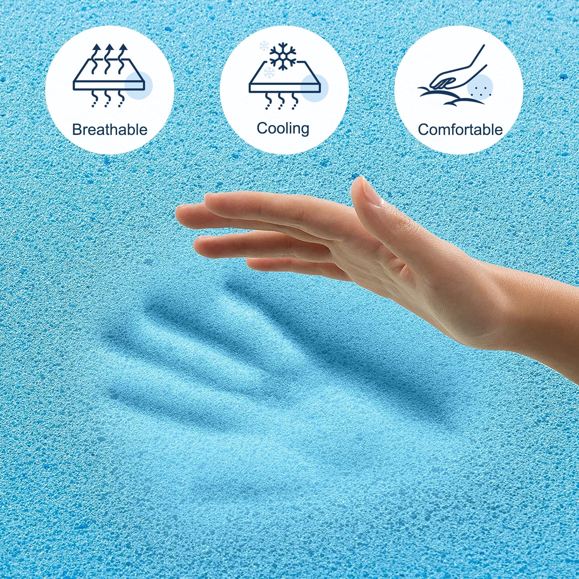 Mattress, Molblly 10 Inch Cooling-Gel Memory Foam Mattress in a Box, Queen