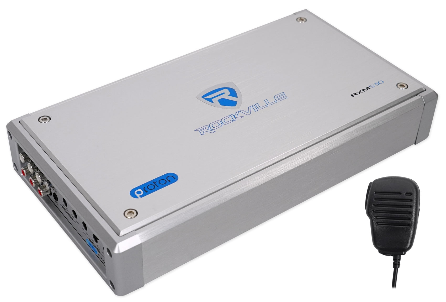 Rockville RXM-S30 Micro Marine/ATV Amplifier 2400w Peak 4 Channel 4x150W+Amp Kit