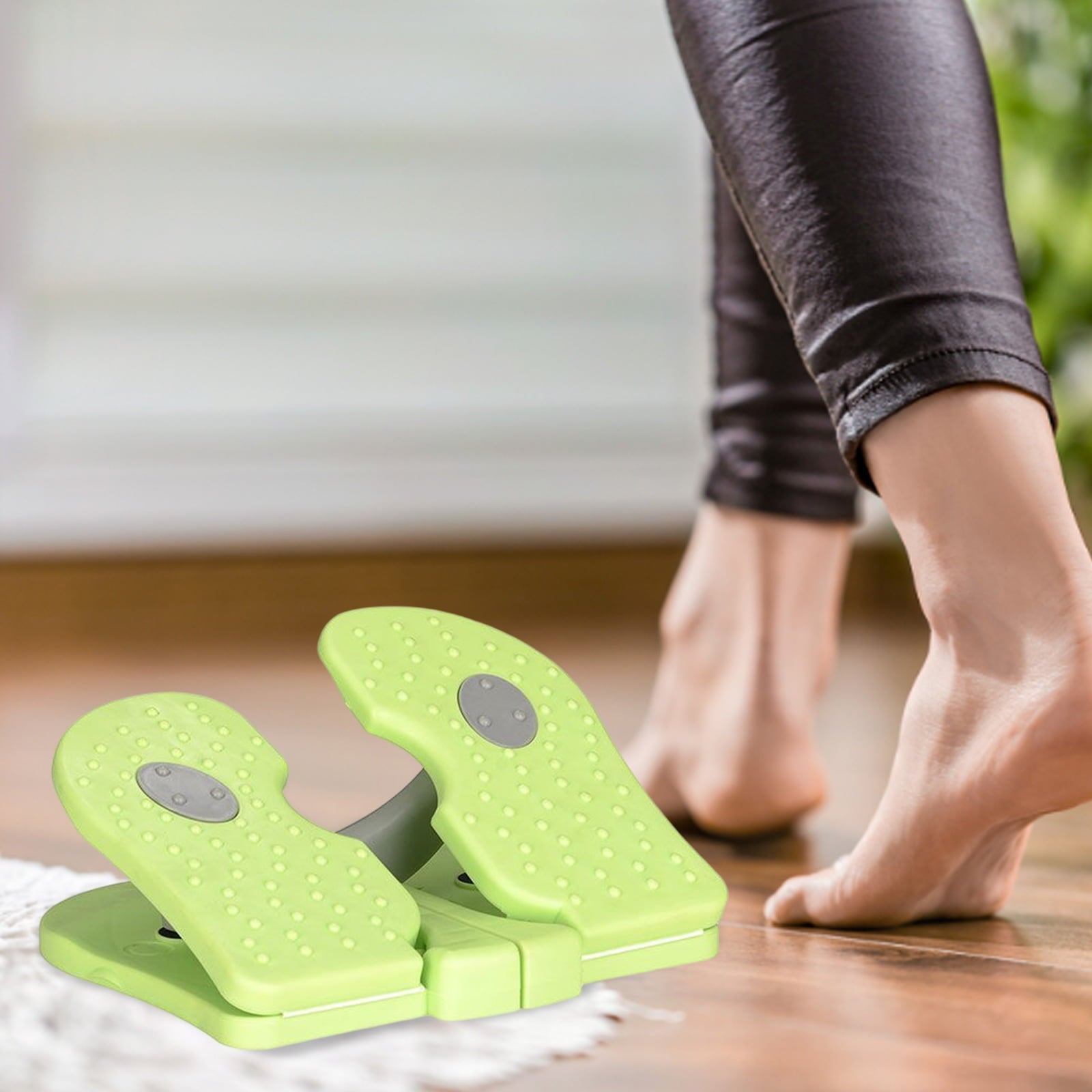 Mini Stepper Foldable Foot Step Treadmill Fitness Equipment Leg Trainer (Green)