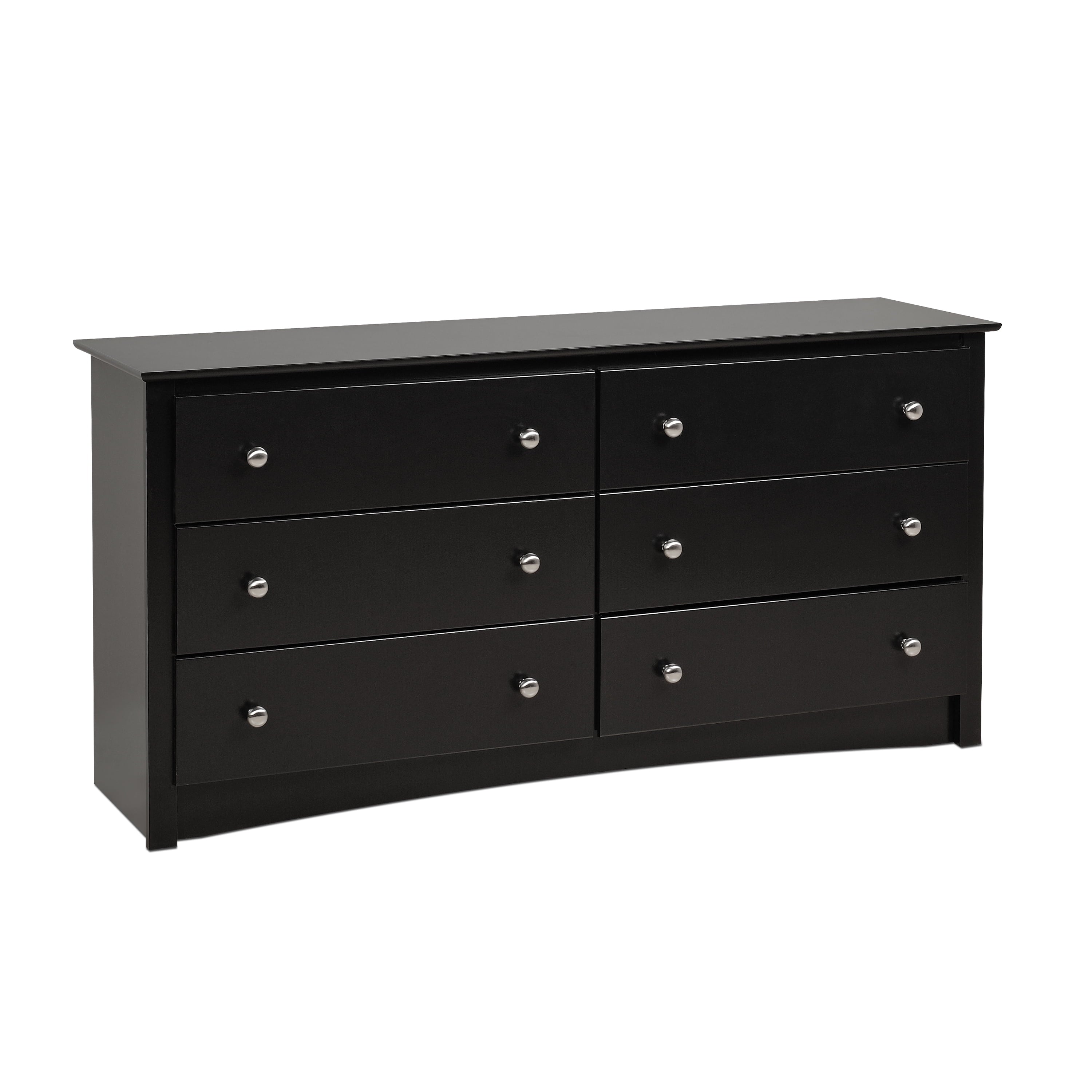 Prepac Sonoma 6 Drawer Wooden Double Dresser, 16