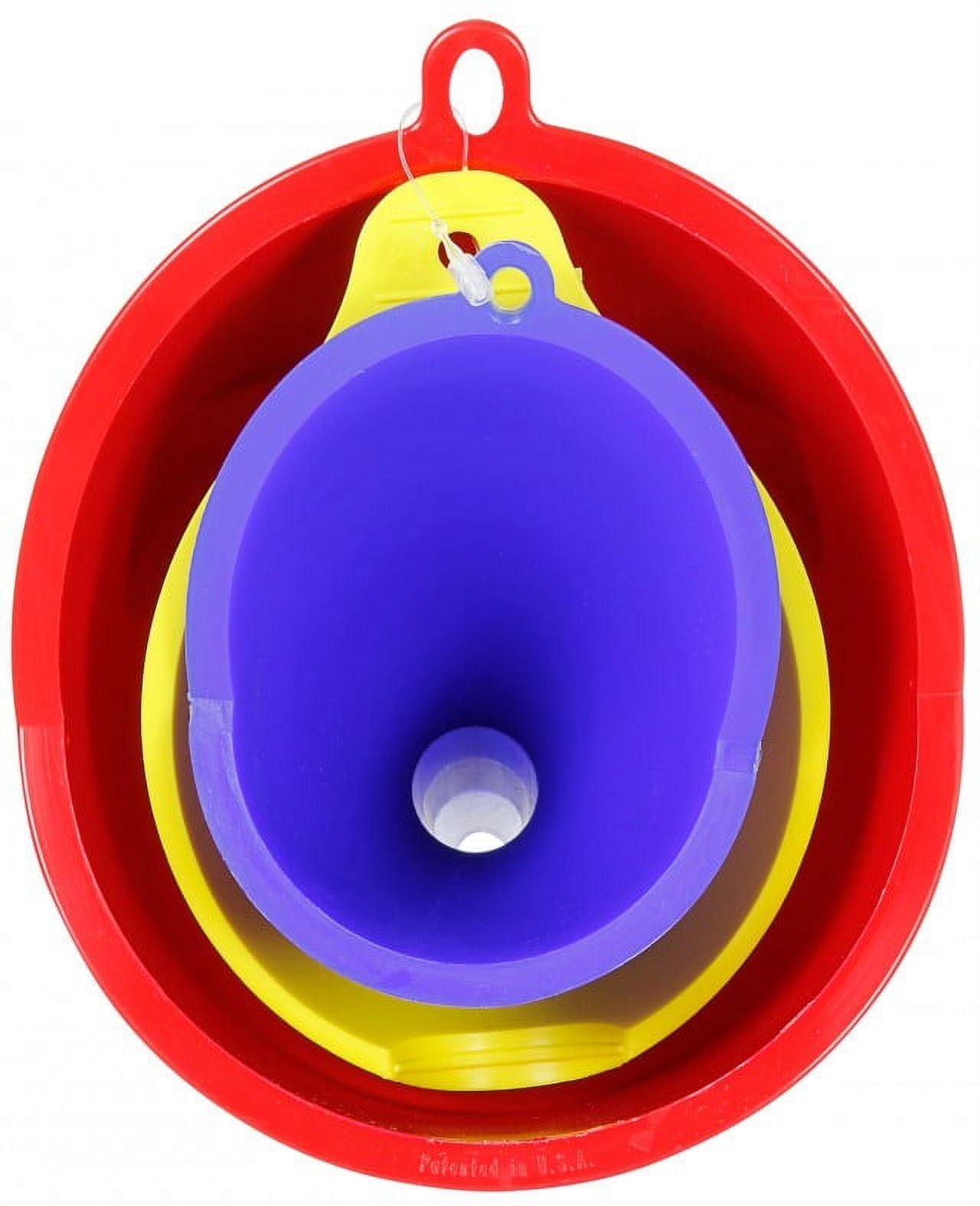 Hyper Tough Super Funnel Trio, Multi Purpose Plastic Automotive Funnel Set, 3 Pieces
