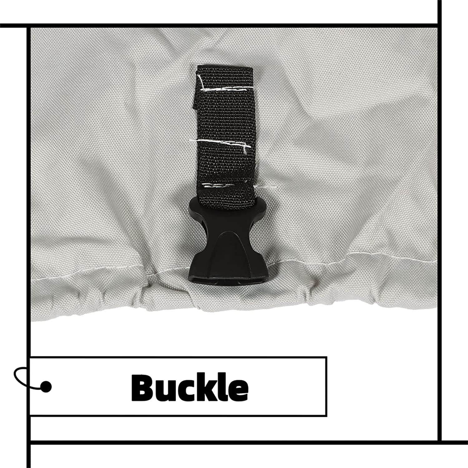 ALL-CARB Grey 600D Heavy Duty Trailerable Jon Boat Cover Waterproof Replacement for Jon Boat 16ft Long