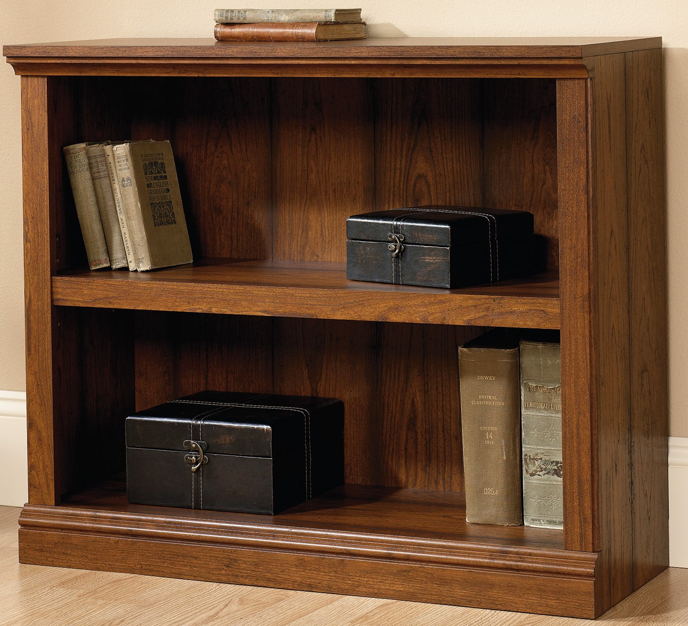 Sauder Select 2-Shelf Bookcase, Washington Cherry Finish