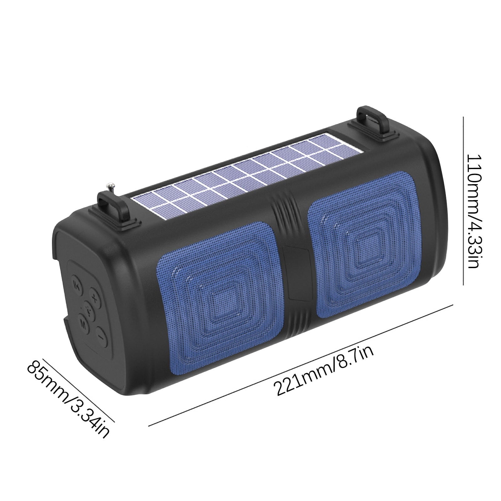 WQQZJJ Outdoor Wireless Bluetooth Speaker, New Solar Powered Charging Dual Flashlight Subwoofer, Impact Card Insertion, USB Flash Drive, Mini Speaker Home Essentials Clearance