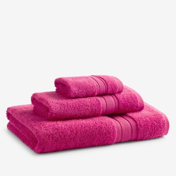 Company Cotton Raspberry Solid Turkish Cotton Bath Towel