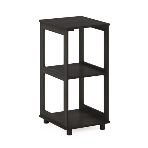 Furinno Romain 2-Tier Tall End Table French Oak Modern & Contemporary