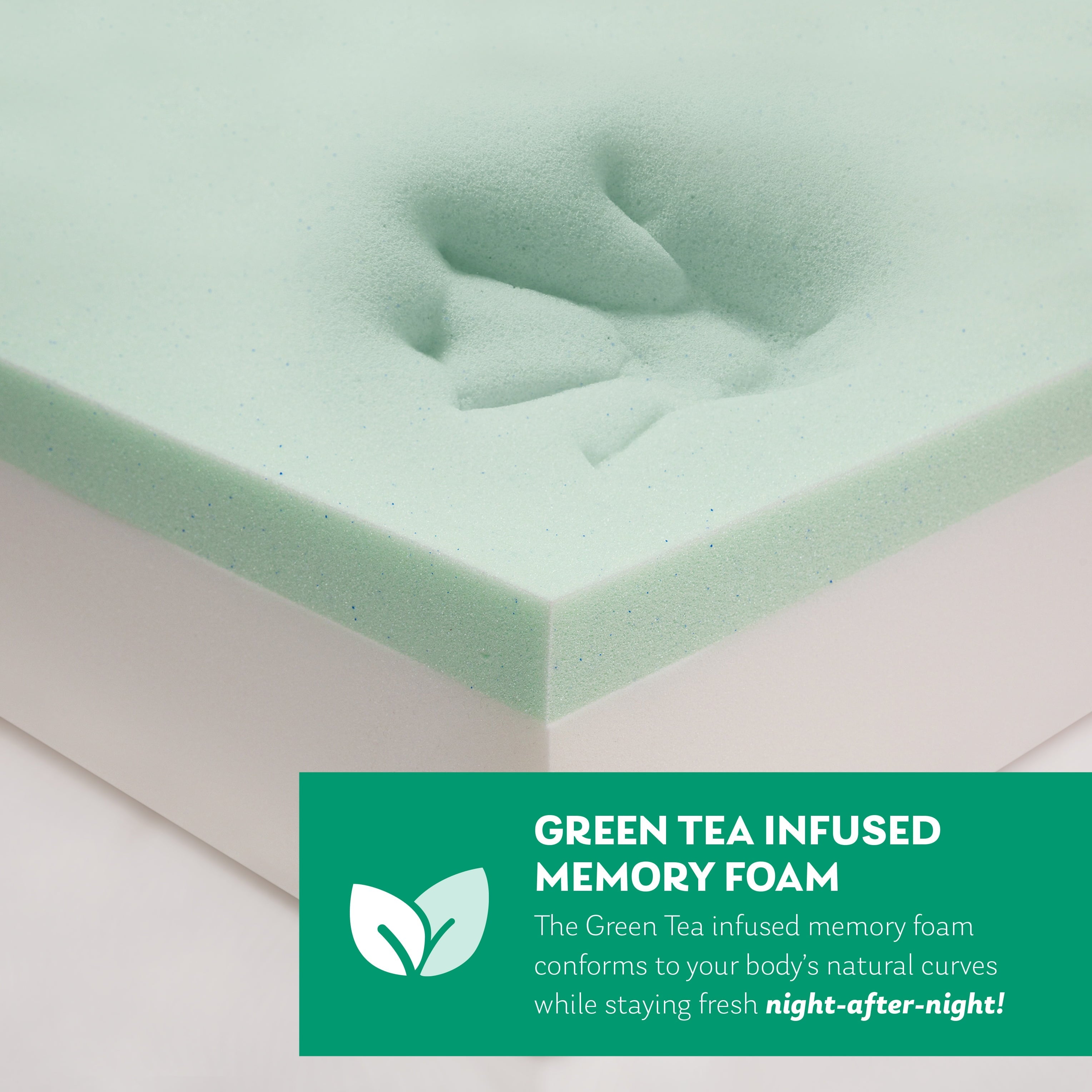 Size, EGO 6 inch Memory Foam Mattress, Cooling Gel Infused, White