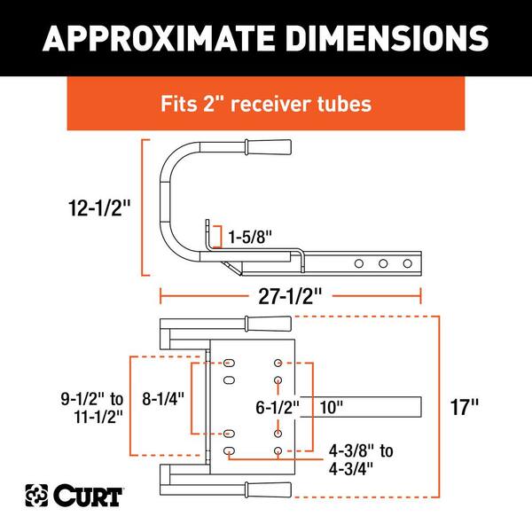 Hitch-Mounted Winch Mount with Handles (Fits 2