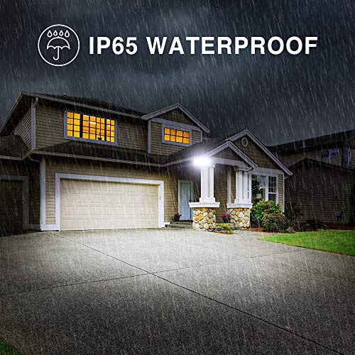 Onforu 55W LED Security Light, 5000LM LED Flood Light Outdoor Fixture with 3 for
