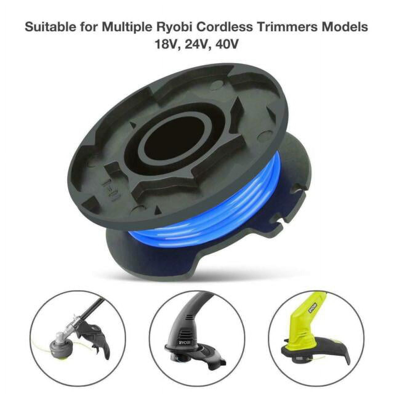 Ryobi One + Plus AC14RL3A .065 3 Trimmer Spools line & Cap Ryobi 18/24/40V Cap