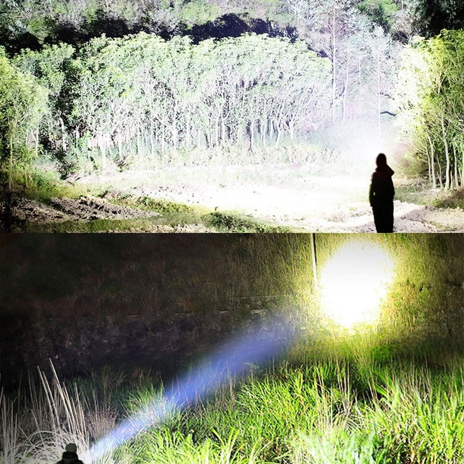 Maple Star 100000 High Lumens Rechargeable Powerful Waterproof Super Very Bright Flashlights