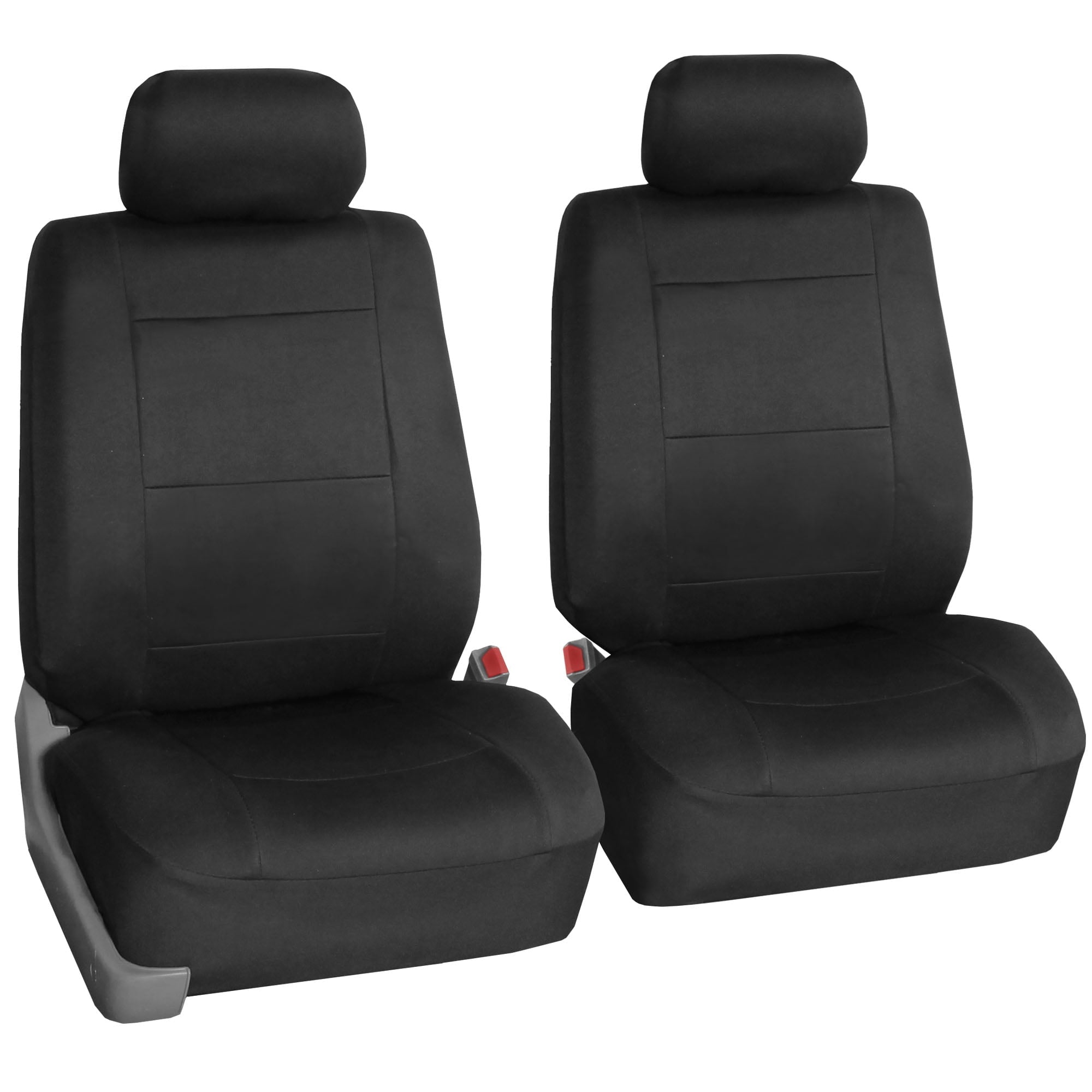 FH Group Neoprene 3 Row Car Seat Covers For SUV VAN TRUCK, Airbag Compatible Split Bench 8 Seaters, Black