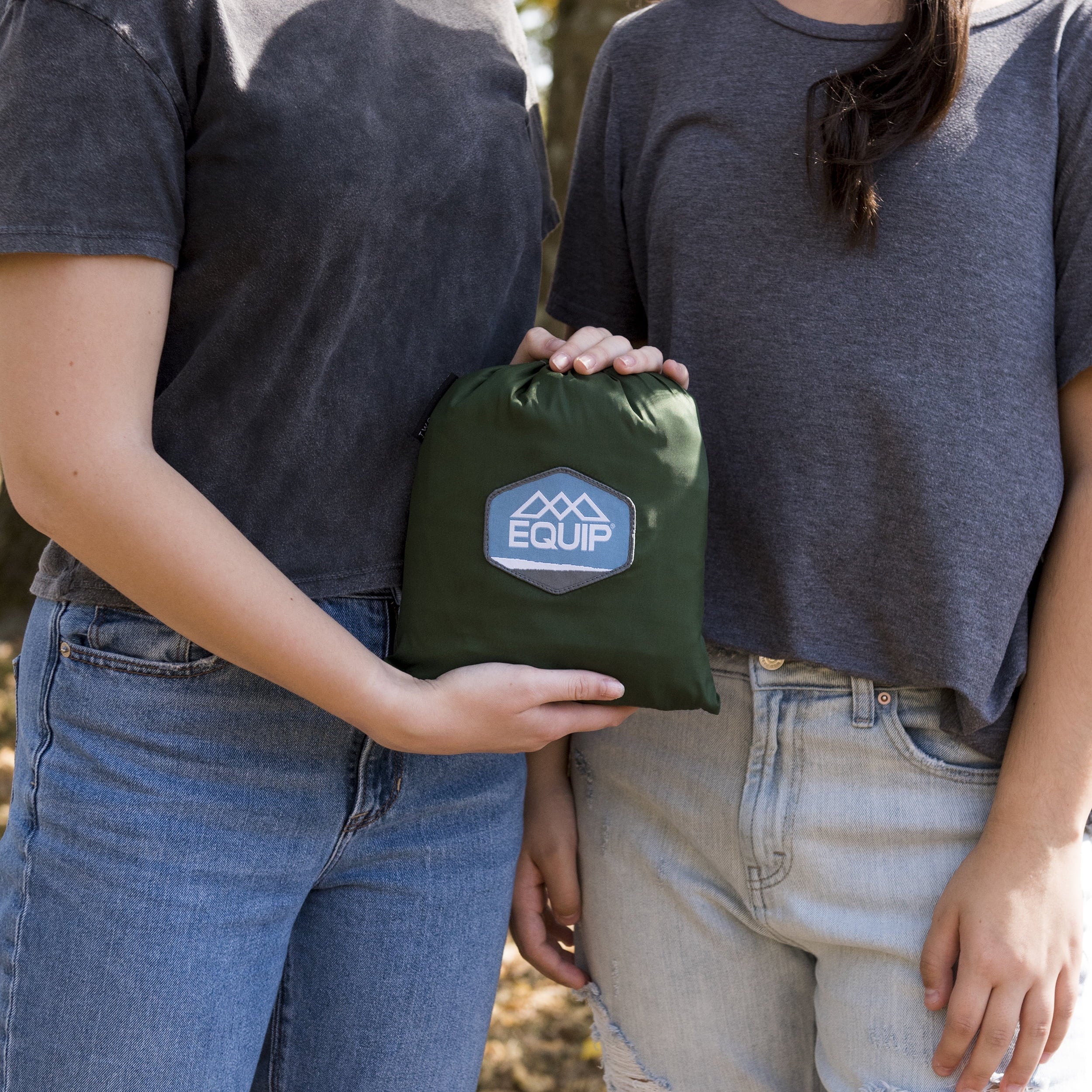 EQUIP Tree Hammock, Green and Gray