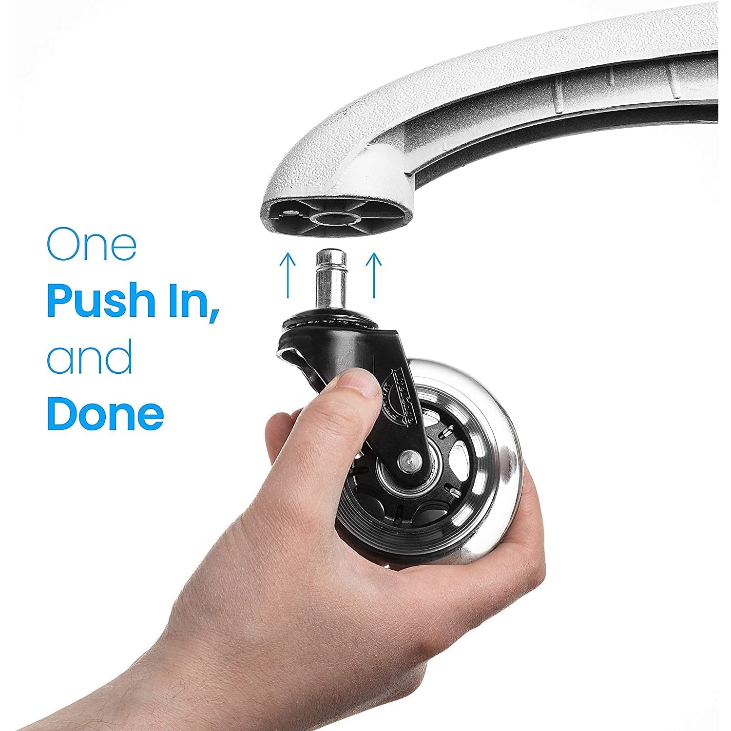 Lifelong Wheels Lifelong Office Chair Casters Replacement Chair Wheels Rollerblade Style 5/Set