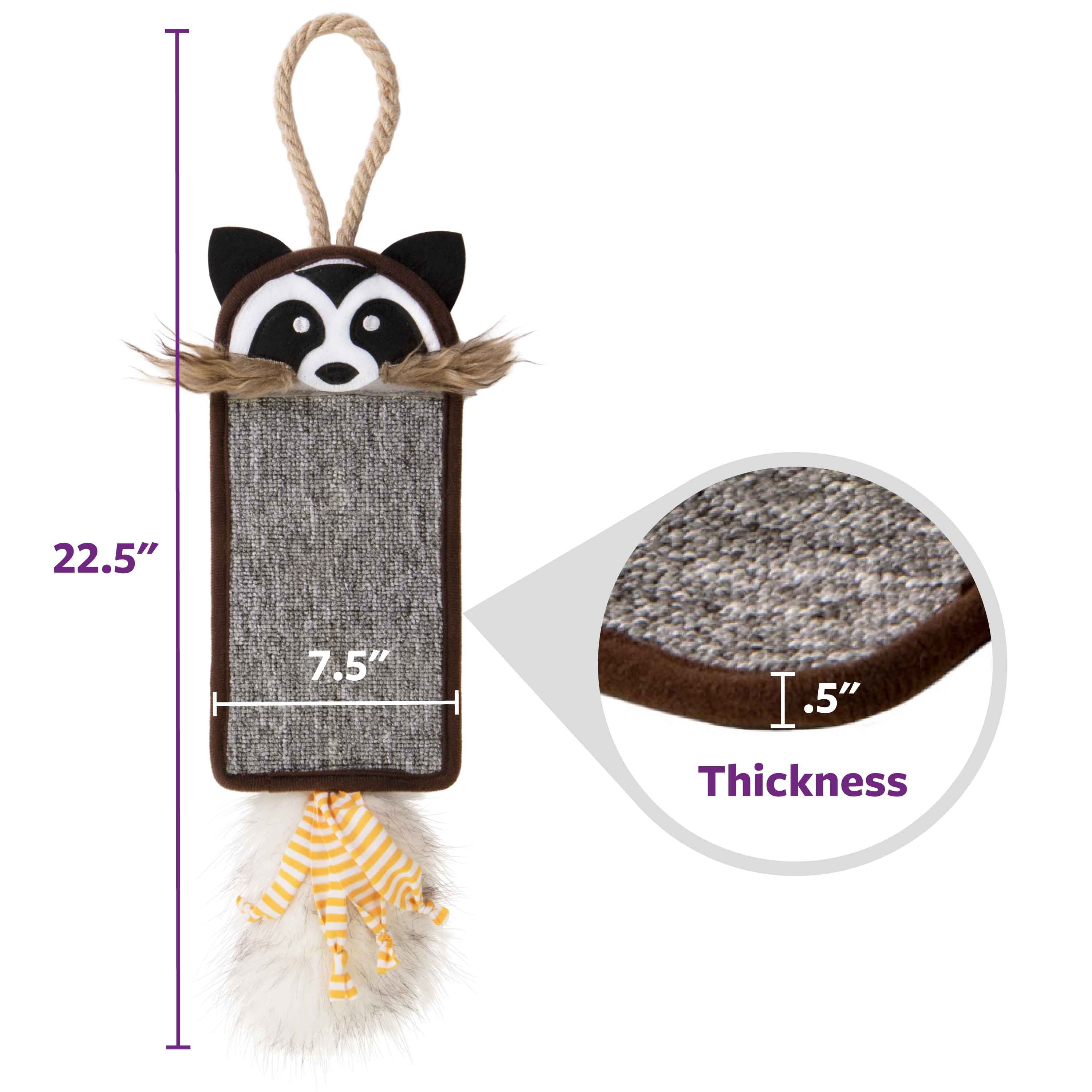 SmartyKat Rowdy Rascal Sound Cat Toy Mat & Hanging Carpet Cat Scratch Pad