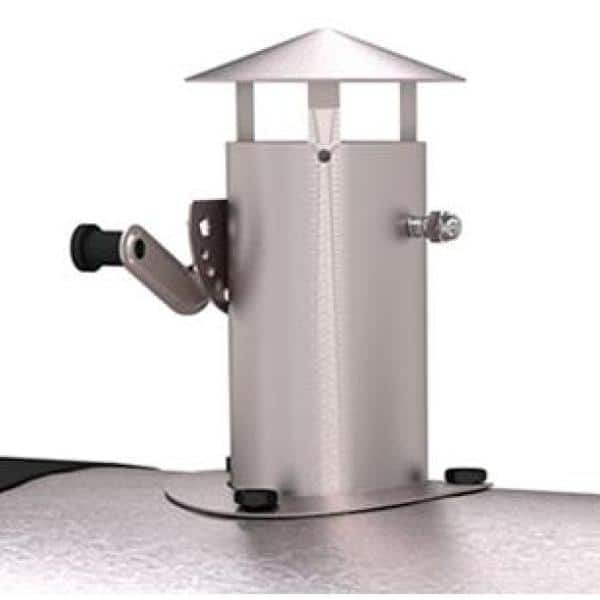 Heavy-Duty Extra-Large Dual Chamber Charcoal Grill in Black and Stainless Steel