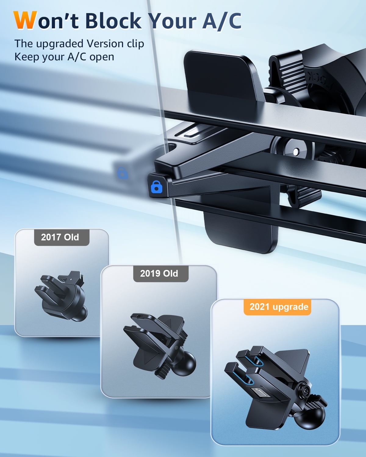 2023 Military-Grade Super Suction & Stable  Universal Car Phone Mount Humixx, Car Holder for Dashboard Air Vent Windshield, 360  Rotatable Long Arm Cell Phone Holder for All Mobile Phones