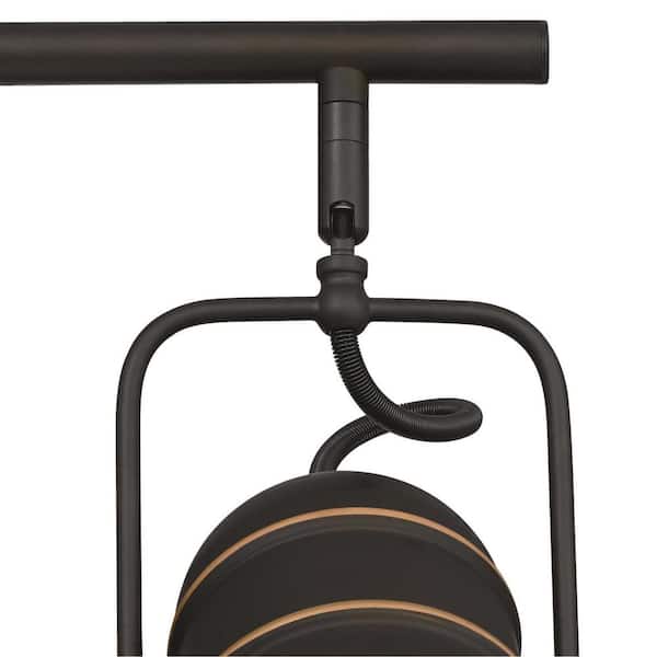 Boswell 3 ft. 4-Light Oil-Rubbed Bronze with Highlights Track Light Kit